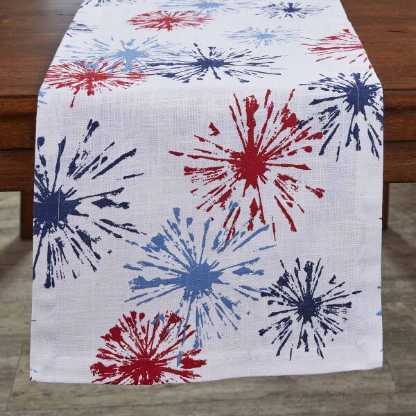 Fireworks Table Runner 54"L SplitP